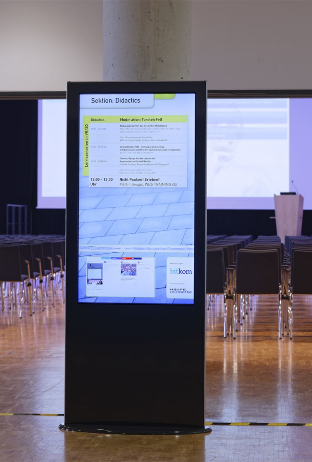 Info Stele für eine Fachmesse mieten Mannheim